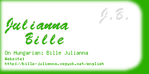 julianna bille business card